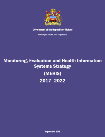 Monitoring,Evaluation and Health Information Systems Strategy 2017 -2022